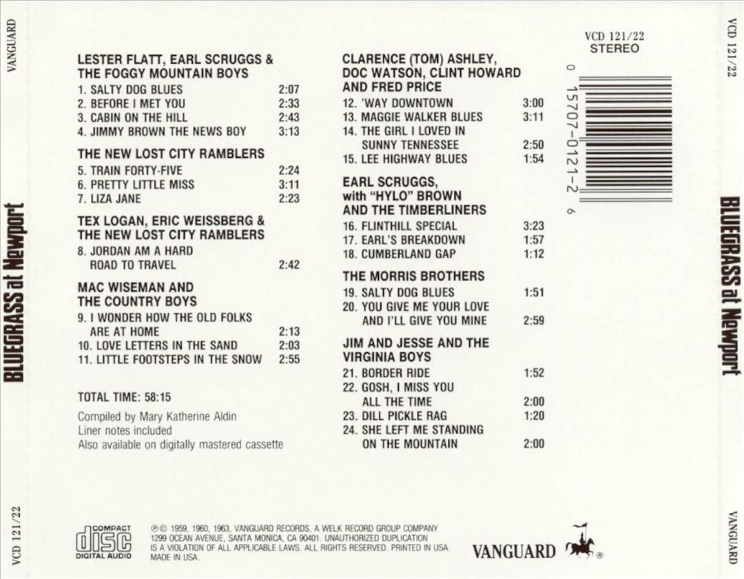Bluegrass at Newport: 1959-1963 cover art