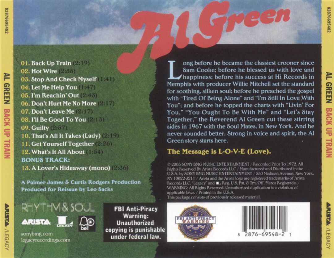 Back Up Train cover art