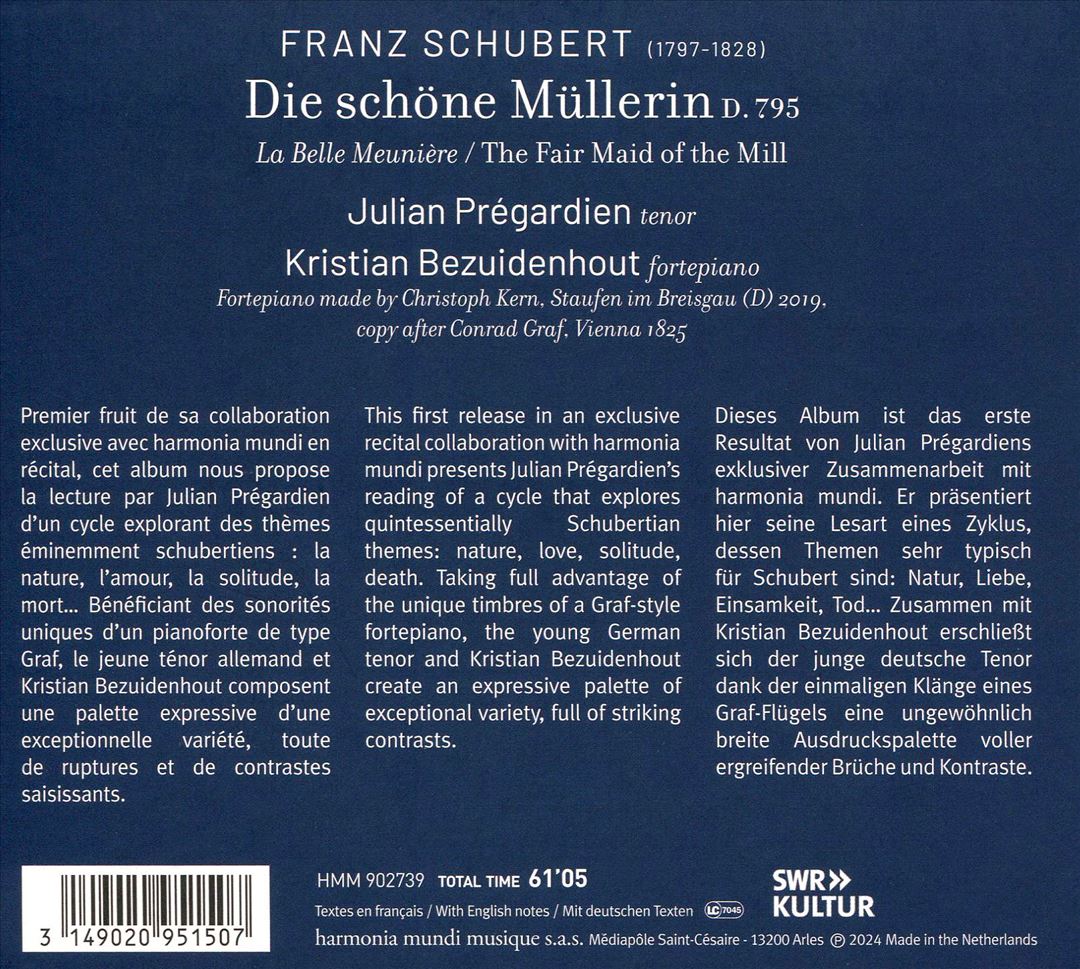 Schubert: Die schöne Müllerin cover art