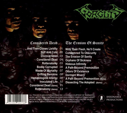 Considered Dead/The Erosion of Sanity cover art