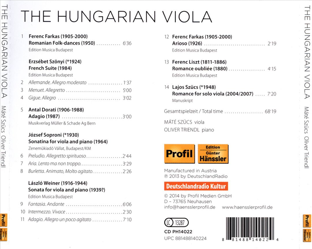 Hungarian Viola cover art