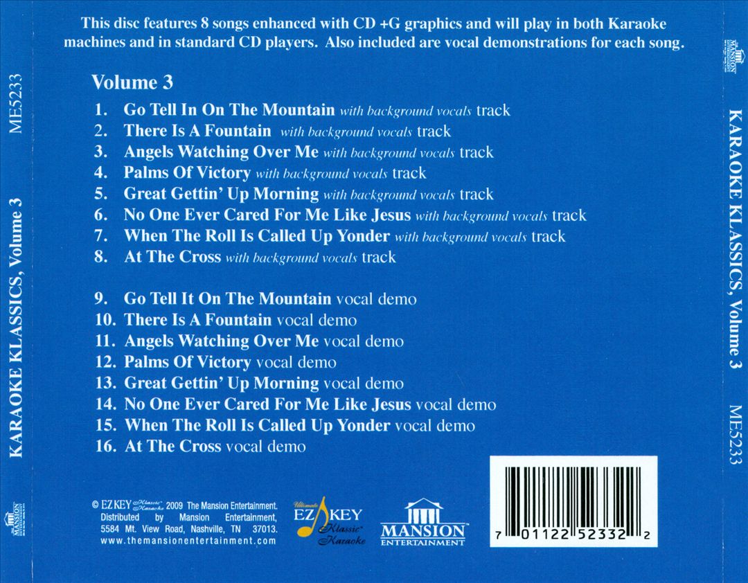 Ultimate EZ Key Klassic Karaoke, Vol. 3 cover art