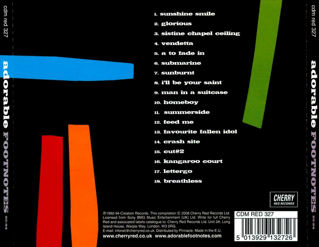 Footnotes: The Best of 1992-1994 cover art