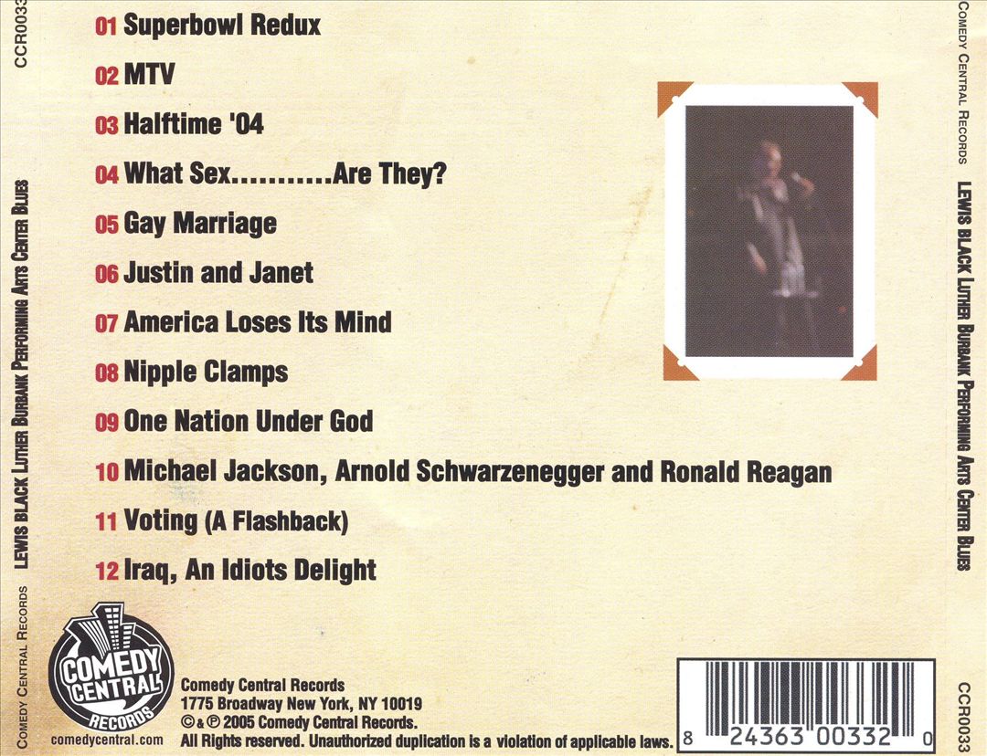 Luther Burbank Performing Arts Center Blues cover art