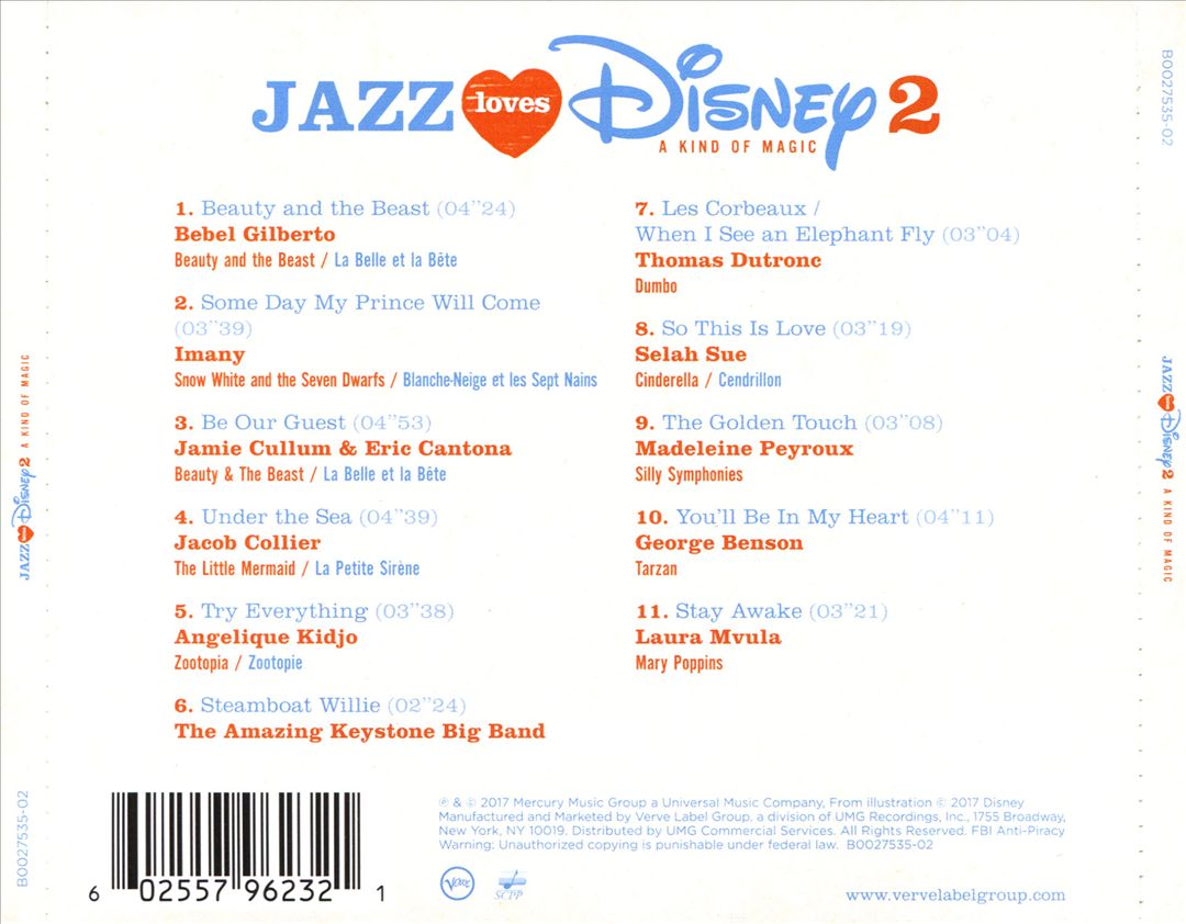 Jazz Loves Disney, Vol. 2: A Kind of Magic cover art