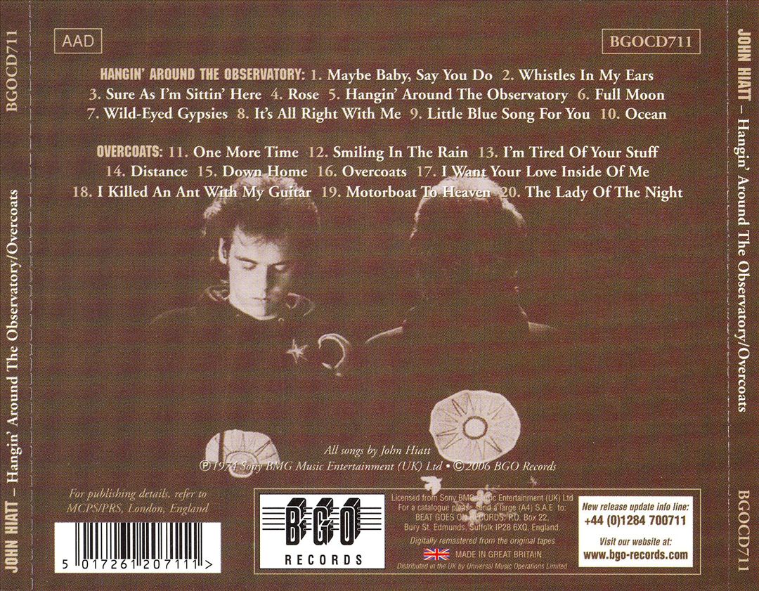 Hangin' Around the Observatory/Overcoats cover art