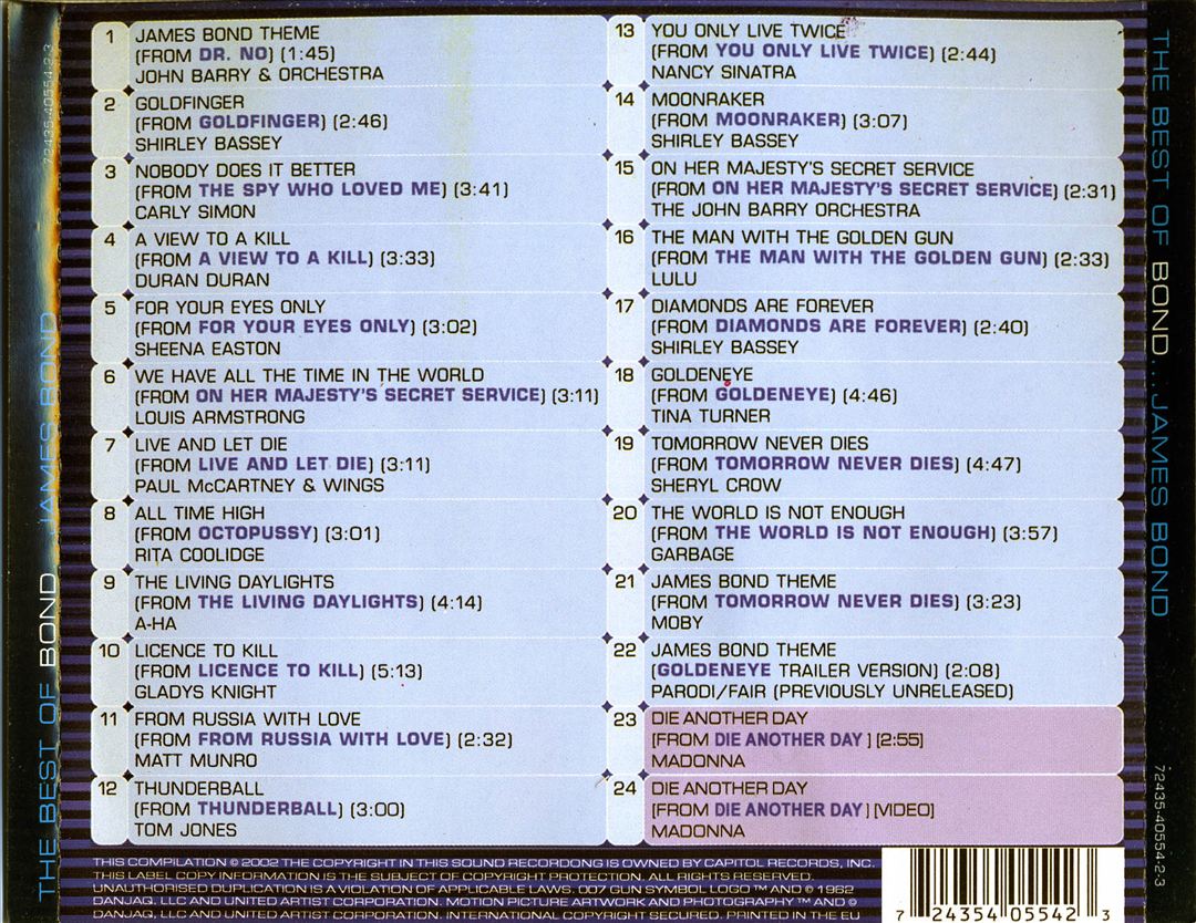 Best of Bond...James Bond: 40th Anniversary Edition cover art