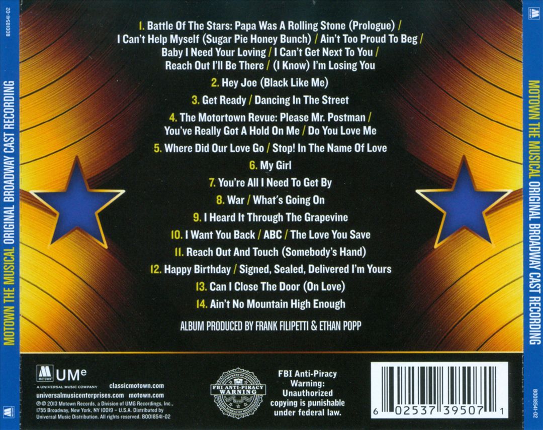 Motown: The Musical [Original Broadway Cast Recording] cover art