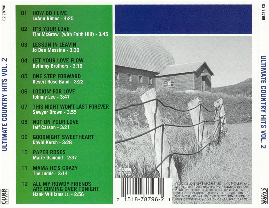 Ultimate Country Hits, Vol. 2 cover art