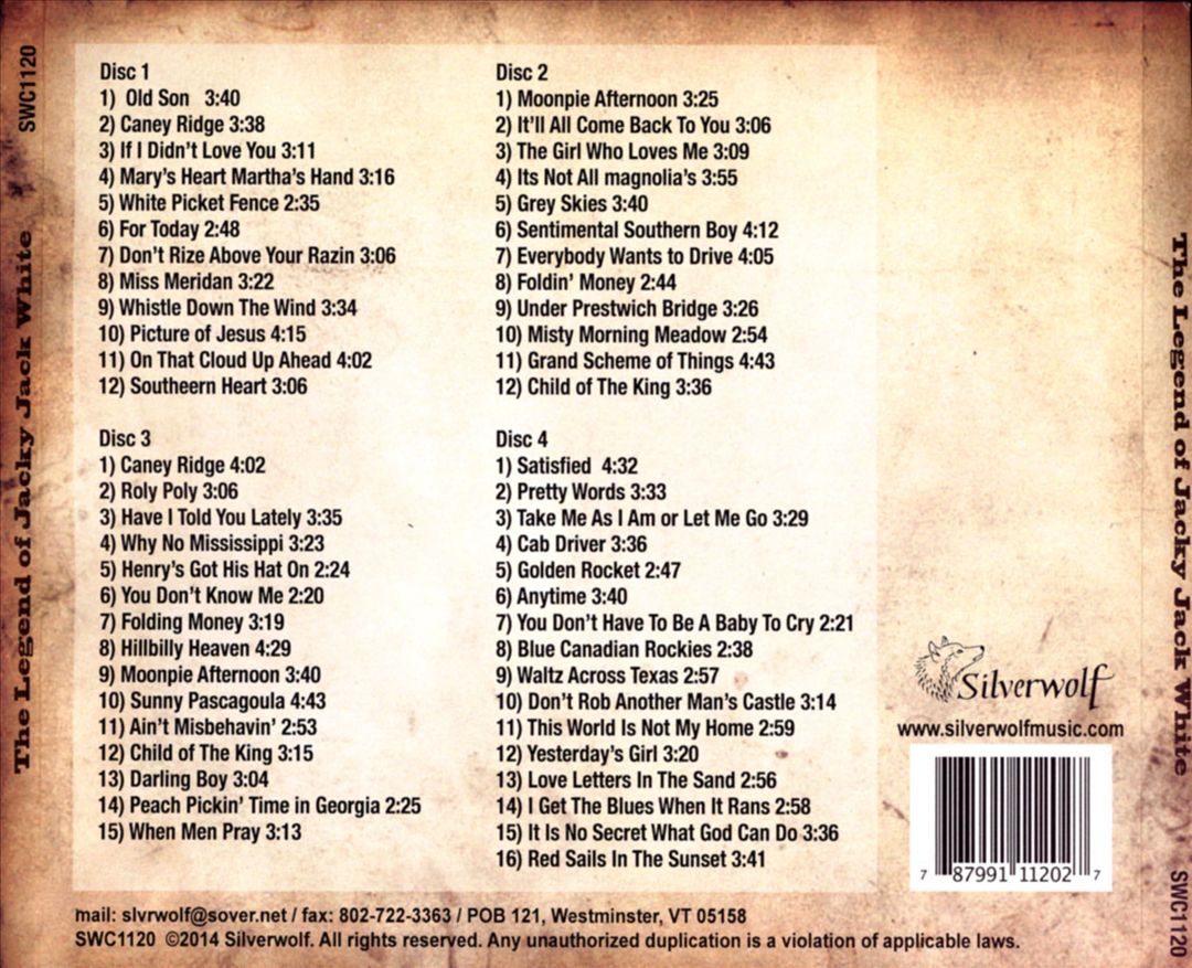 Best of Jack White: The Legend of Jacky Jack White cover art