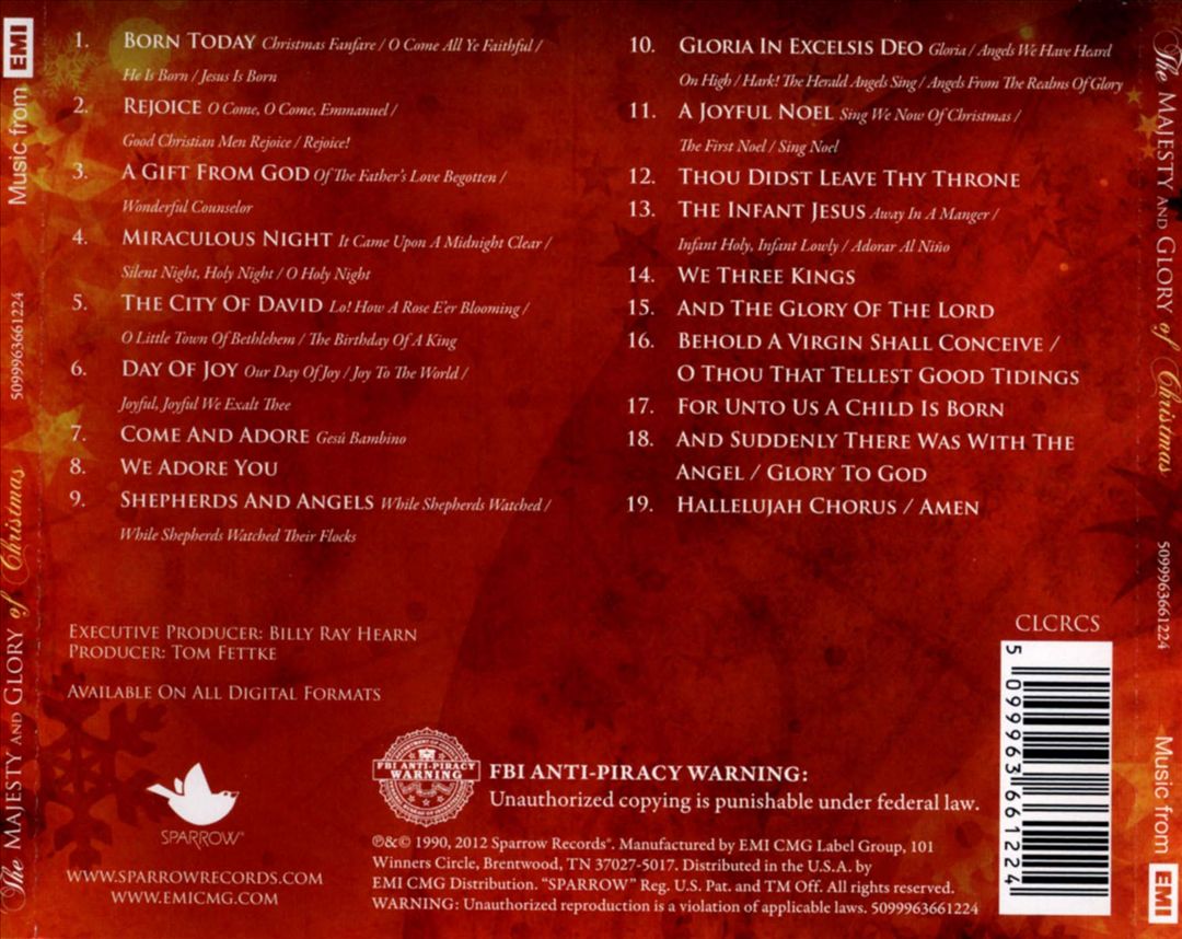 Majesty & Glory of Christmas cover art