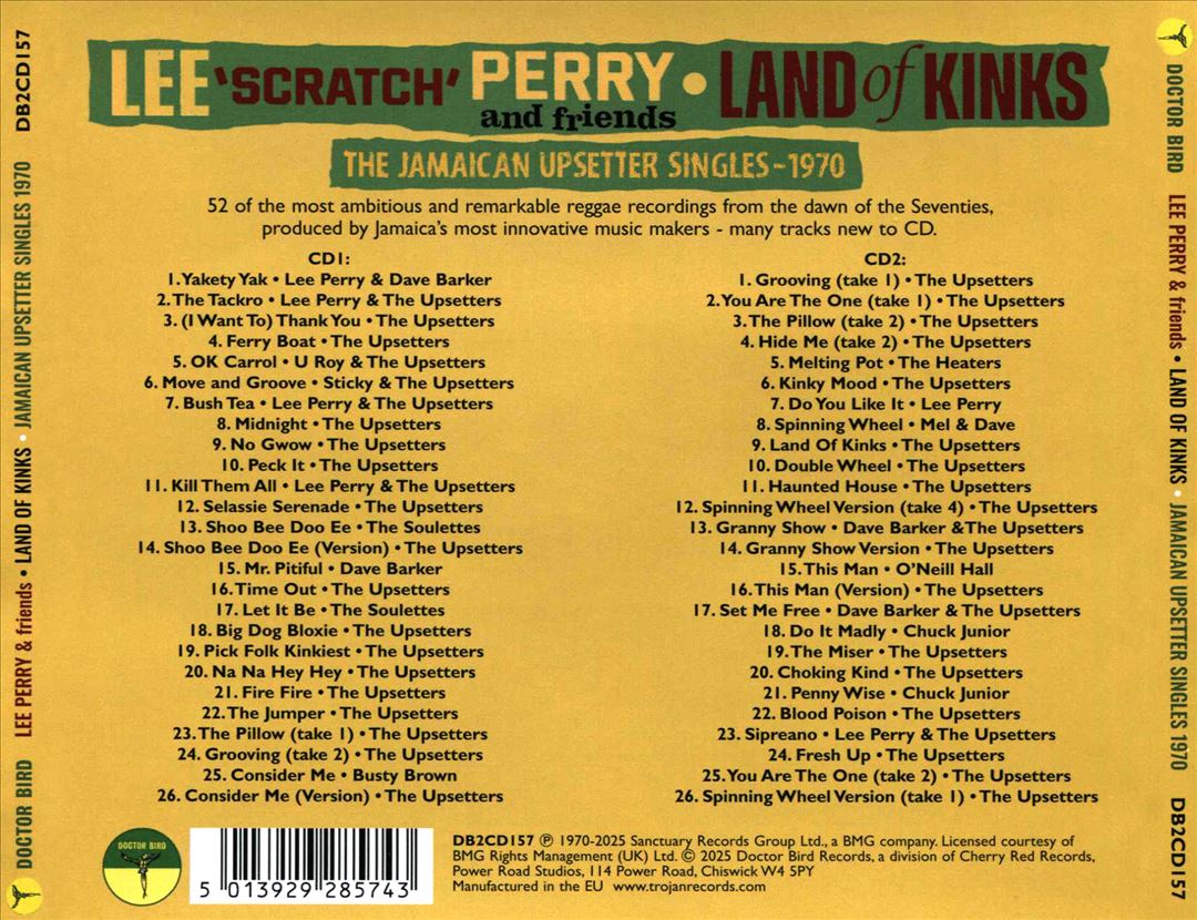 Land of Kinks: The Jamaican Upsetter Singles 1970 cover art