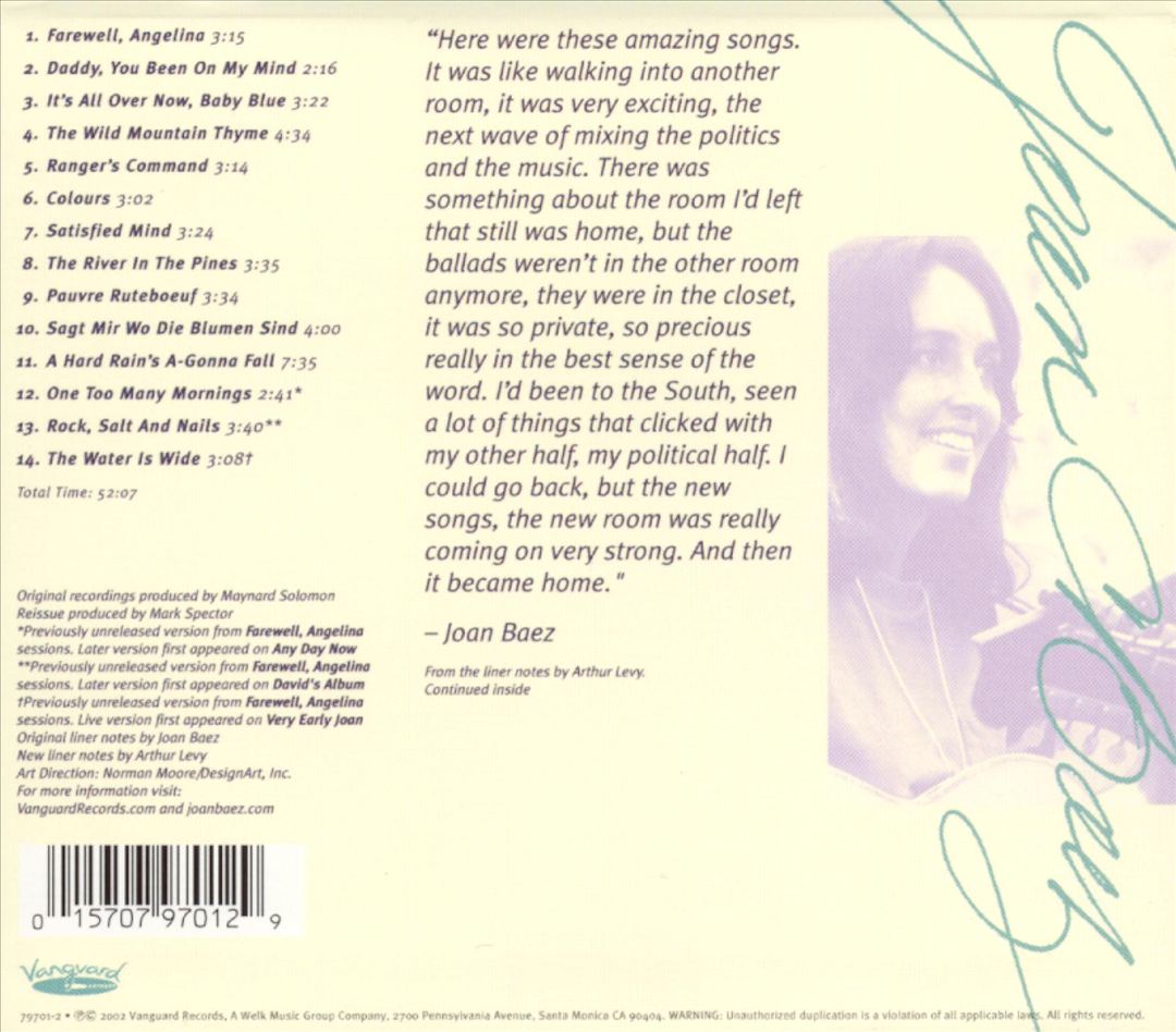 Farewell, Angelina [Bonus Tracks] cover art