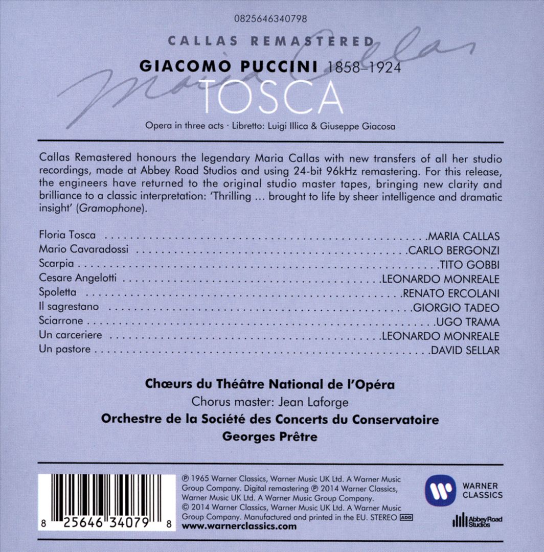 Puccini: Tosca cover art