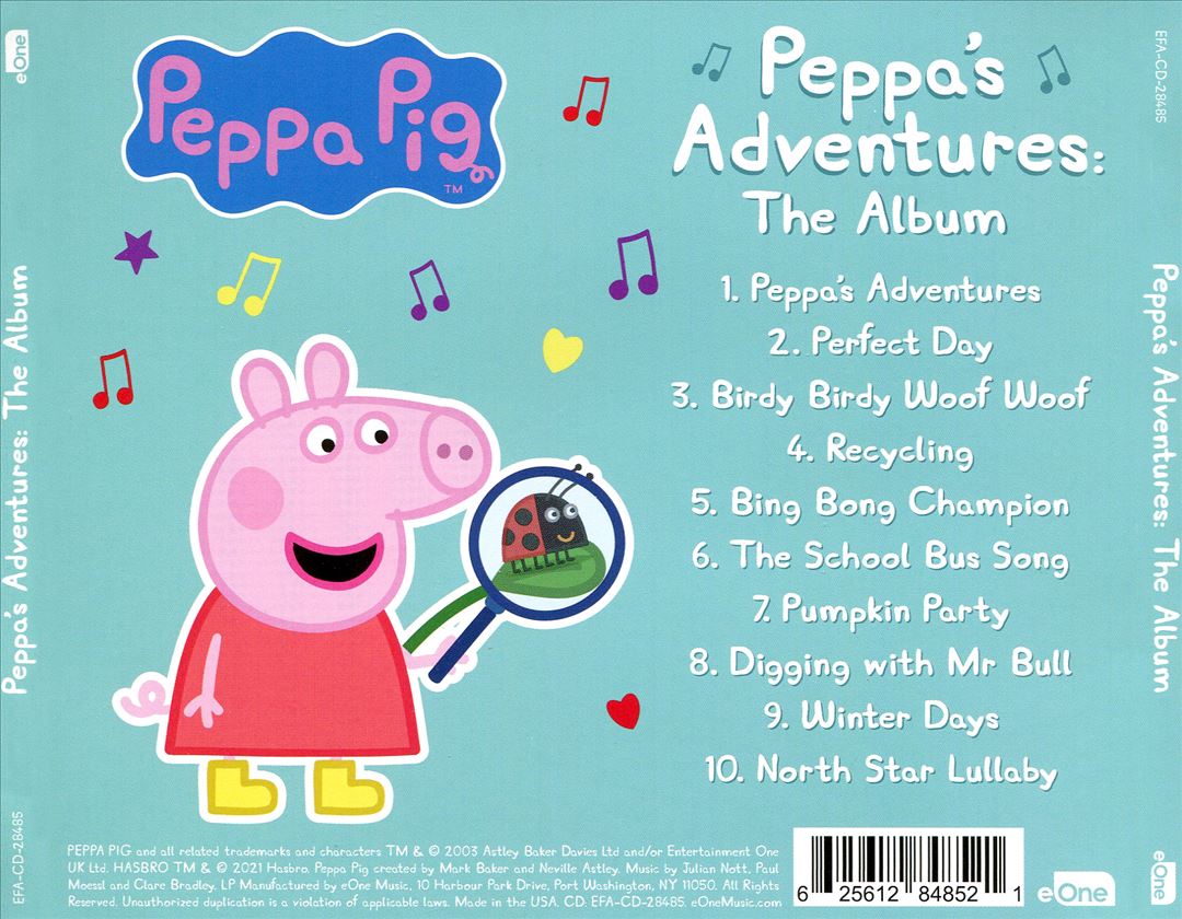 Peppa's Adventures: The Album cover art