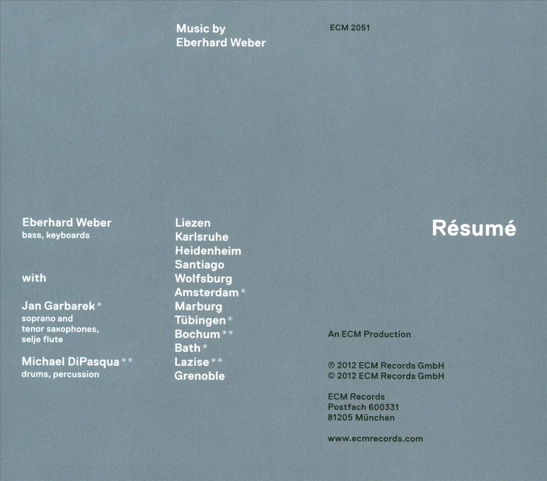 Résumé cover art