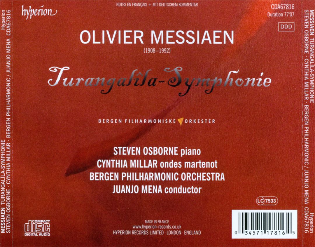 Messiaen: Turangalîla-Symphonie cover art