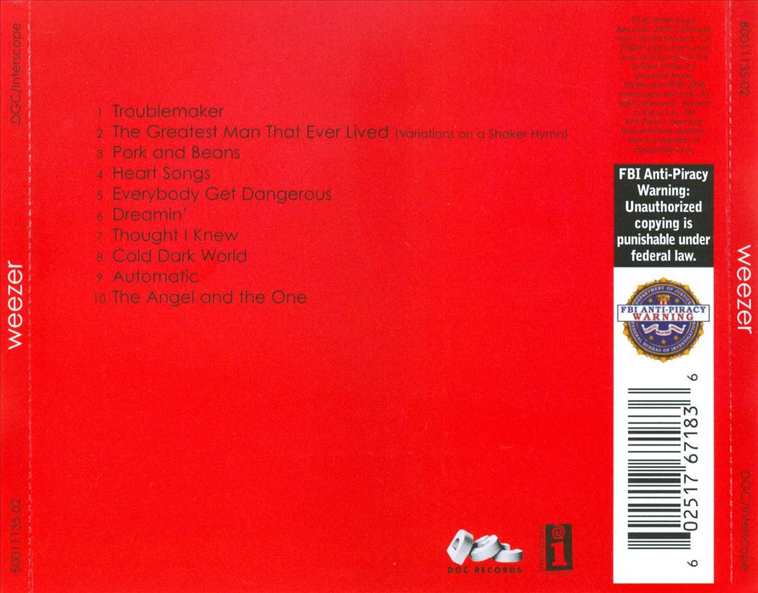 Weezer [Red Album] cover art