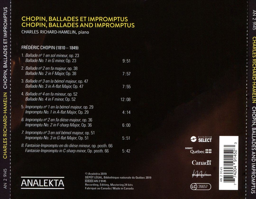 Chopin: Ballades & Impromptus cover art