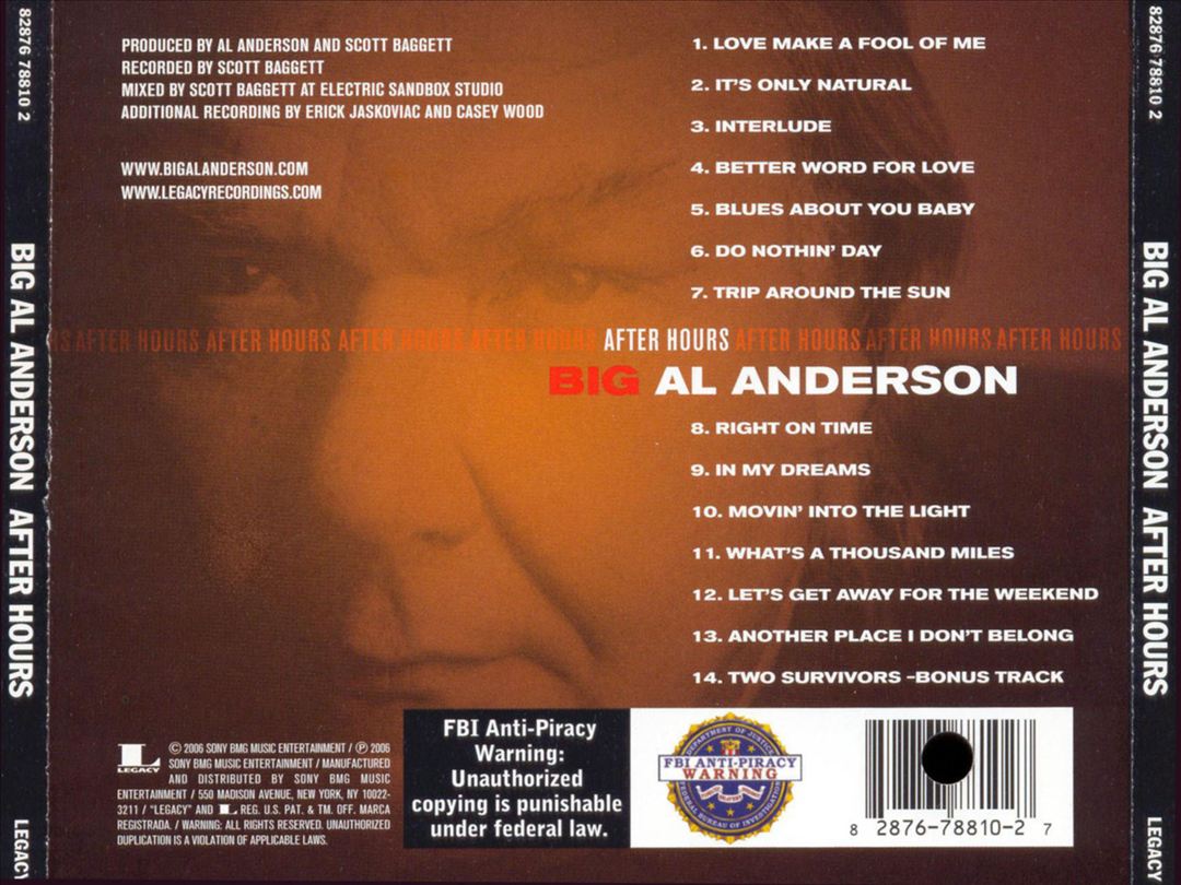 After Hours cover art