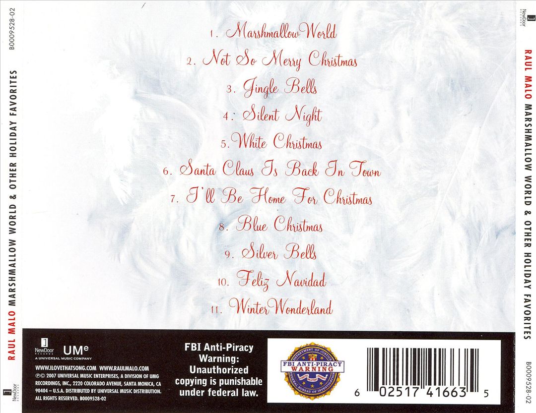 Marshmallow World and Other Holiday Favorites cover art