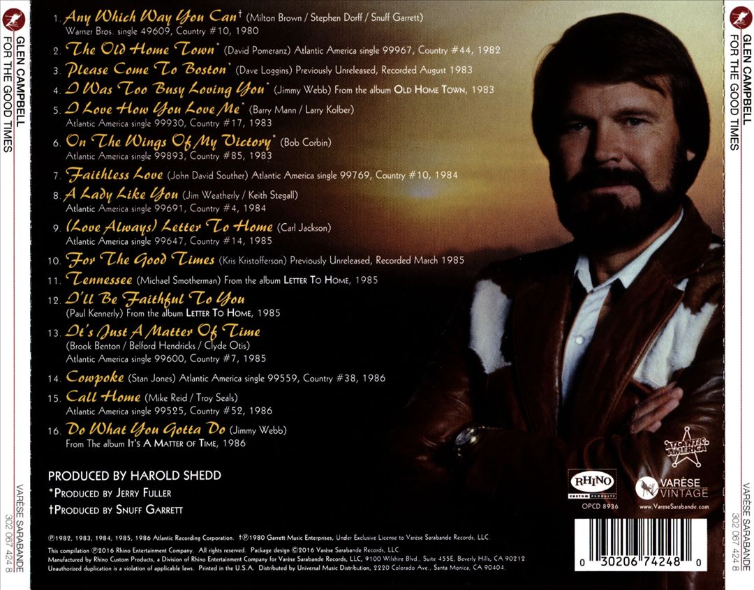 For the Good Times cover art