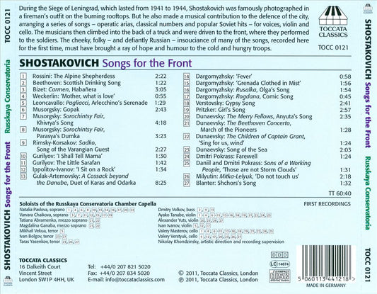 Shostakovich: Songs for the Front cover art