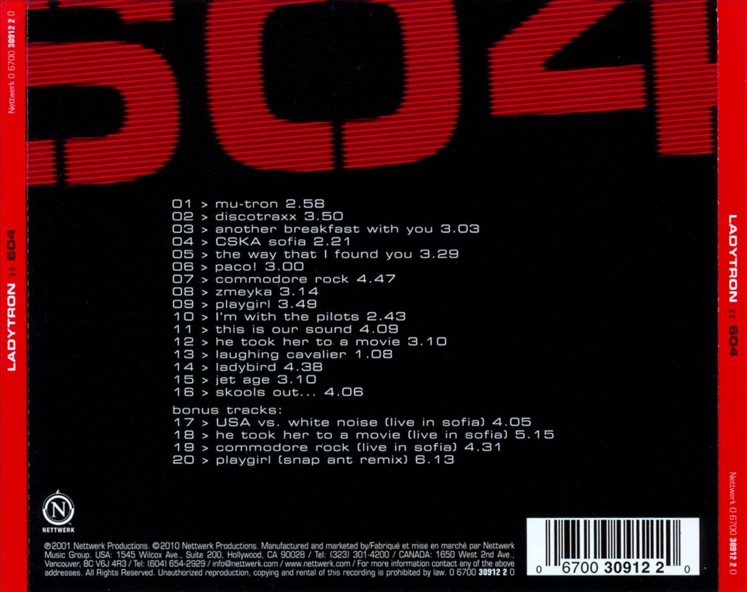 604 [2011 Bonus Tracks] cover art