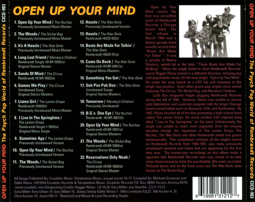 Open Up Your Mind: The Psych Pop World of Rembrandt Records (1966-1967) cover art
