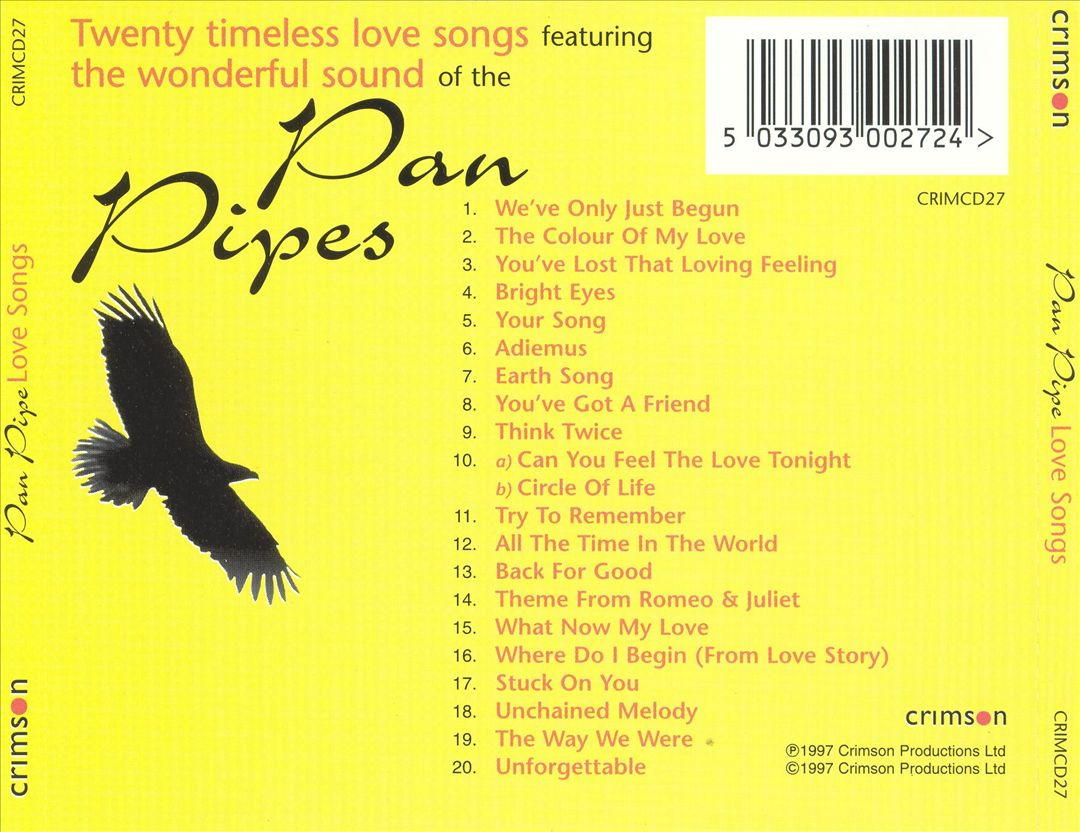 Pan Pipe Love Songs [Crimson] cover art