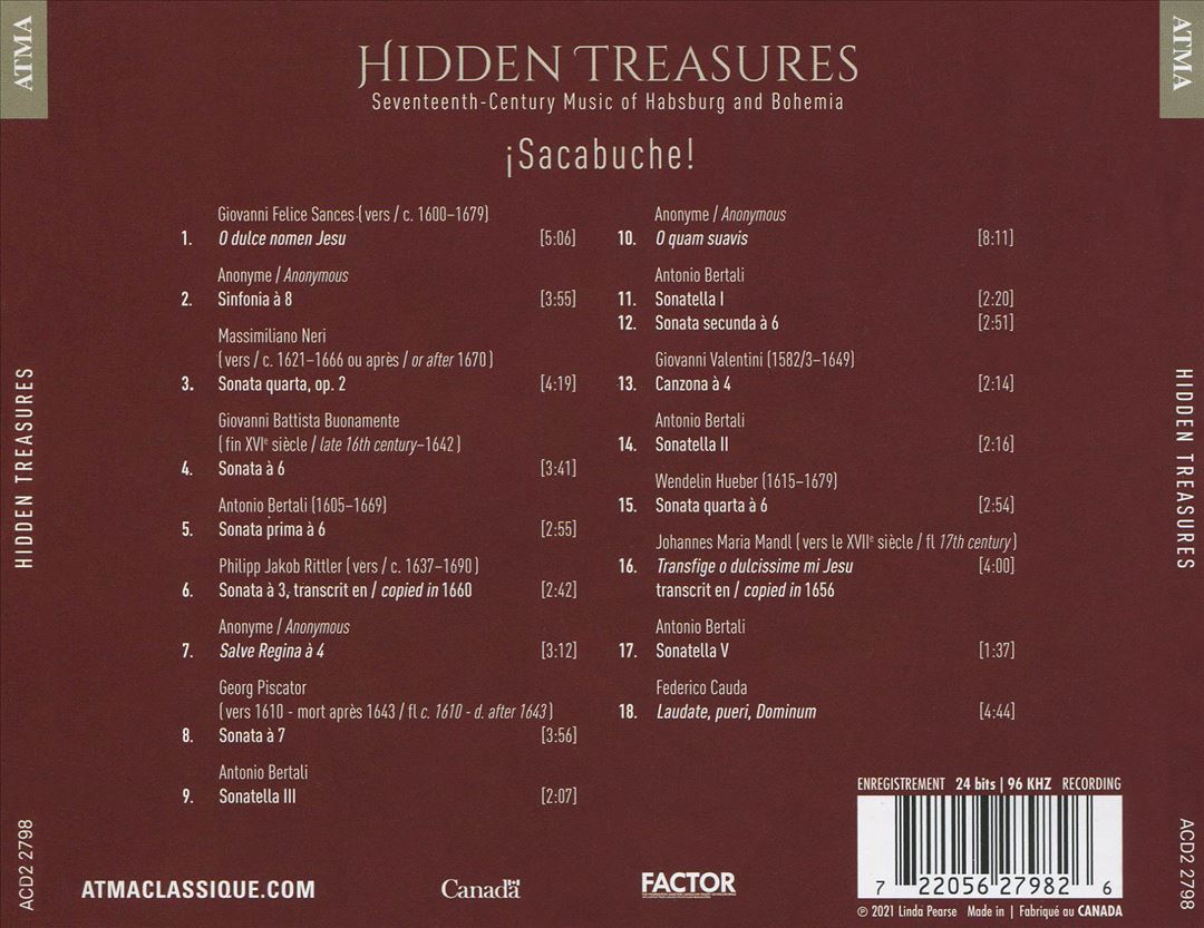 Hidden Treasures: Seventeenth-Century Music of Habsburg and Bohemia cover art