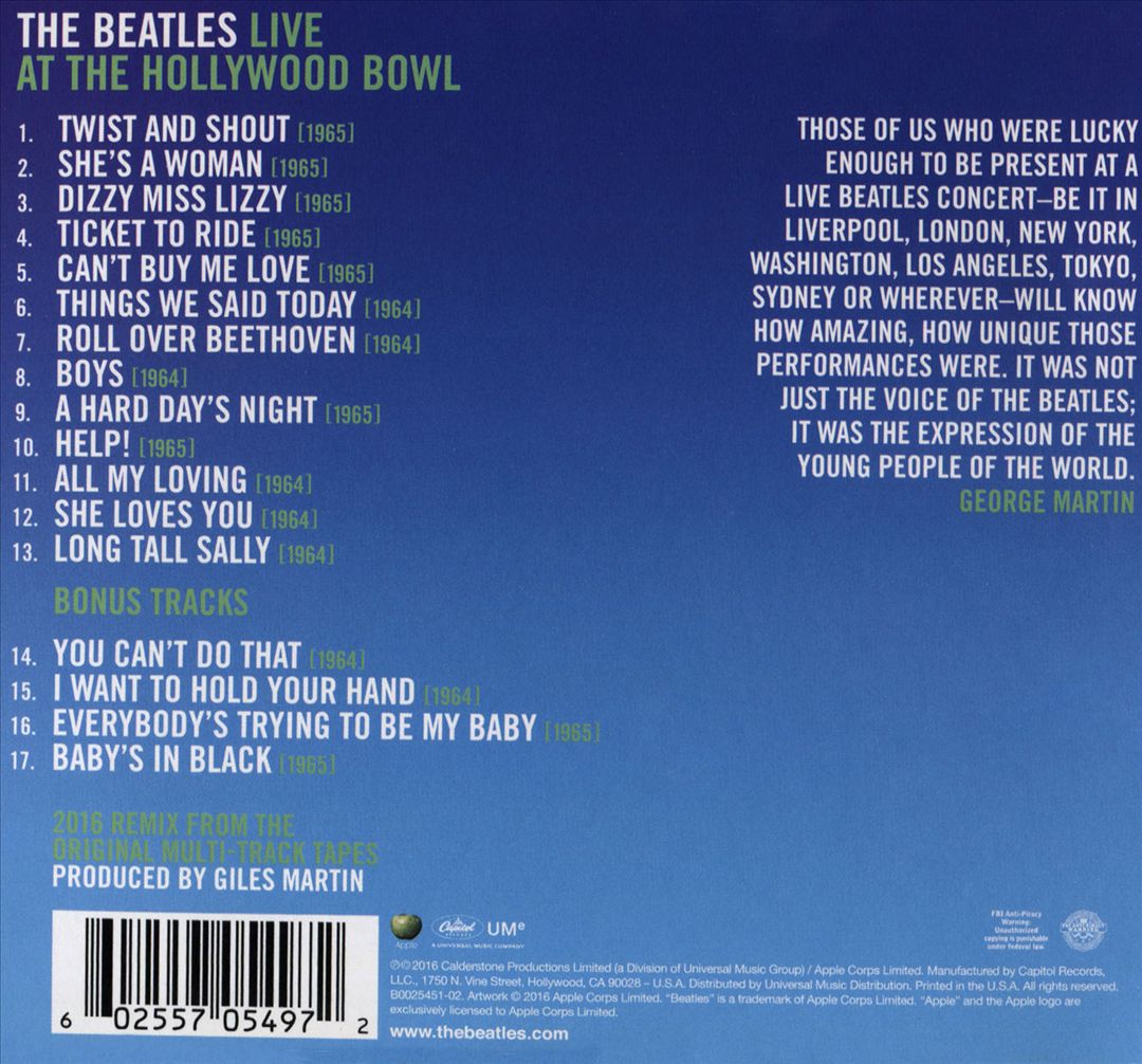 Live at the Hollywood Bowl [Bonus Tracks] cover art
