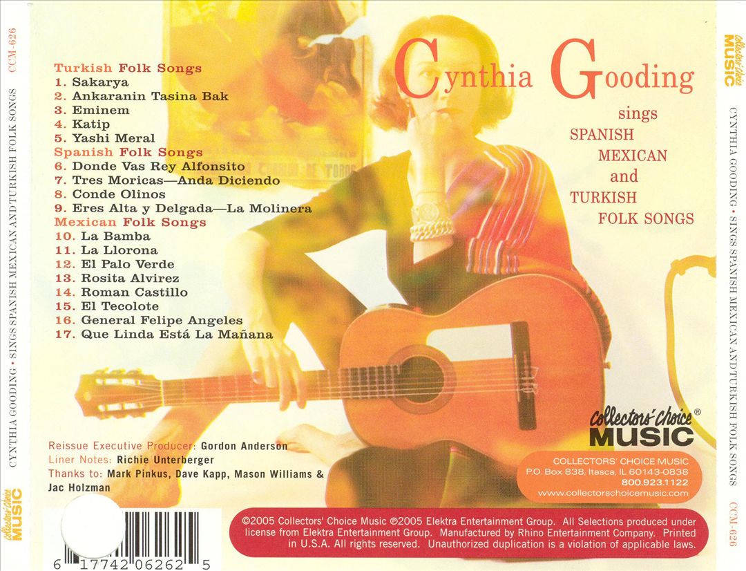 Sings Turkish, Spanish and Mexican Folk Songs cover art