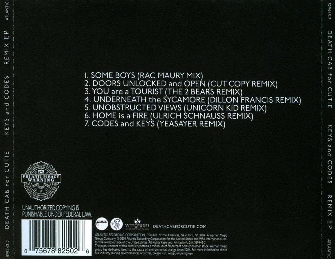 Keys and Codes Remix EP cover art