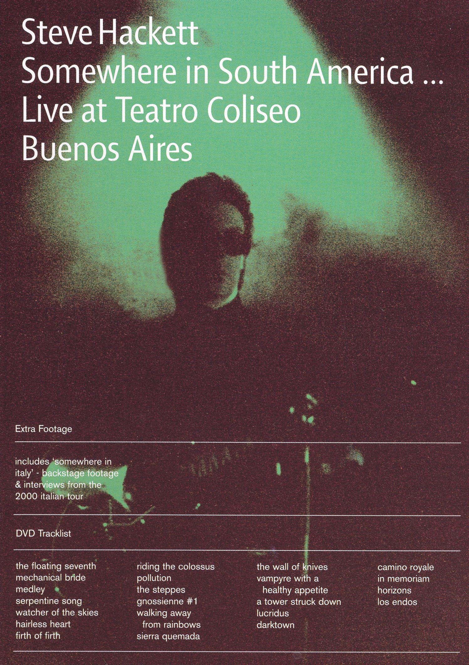 Somewhere in South America: Live in Buenos Aires [DVD] cover art