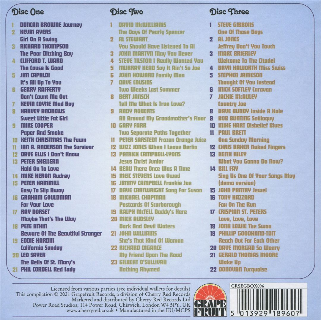 Separate Paths Together: An Anthology of British Male Singer/Songwriters 1965-1975 cover art