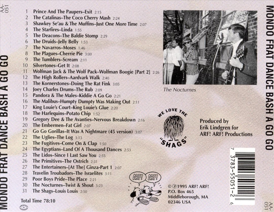 Mondo Frat Dance Bash A Go Go cover art