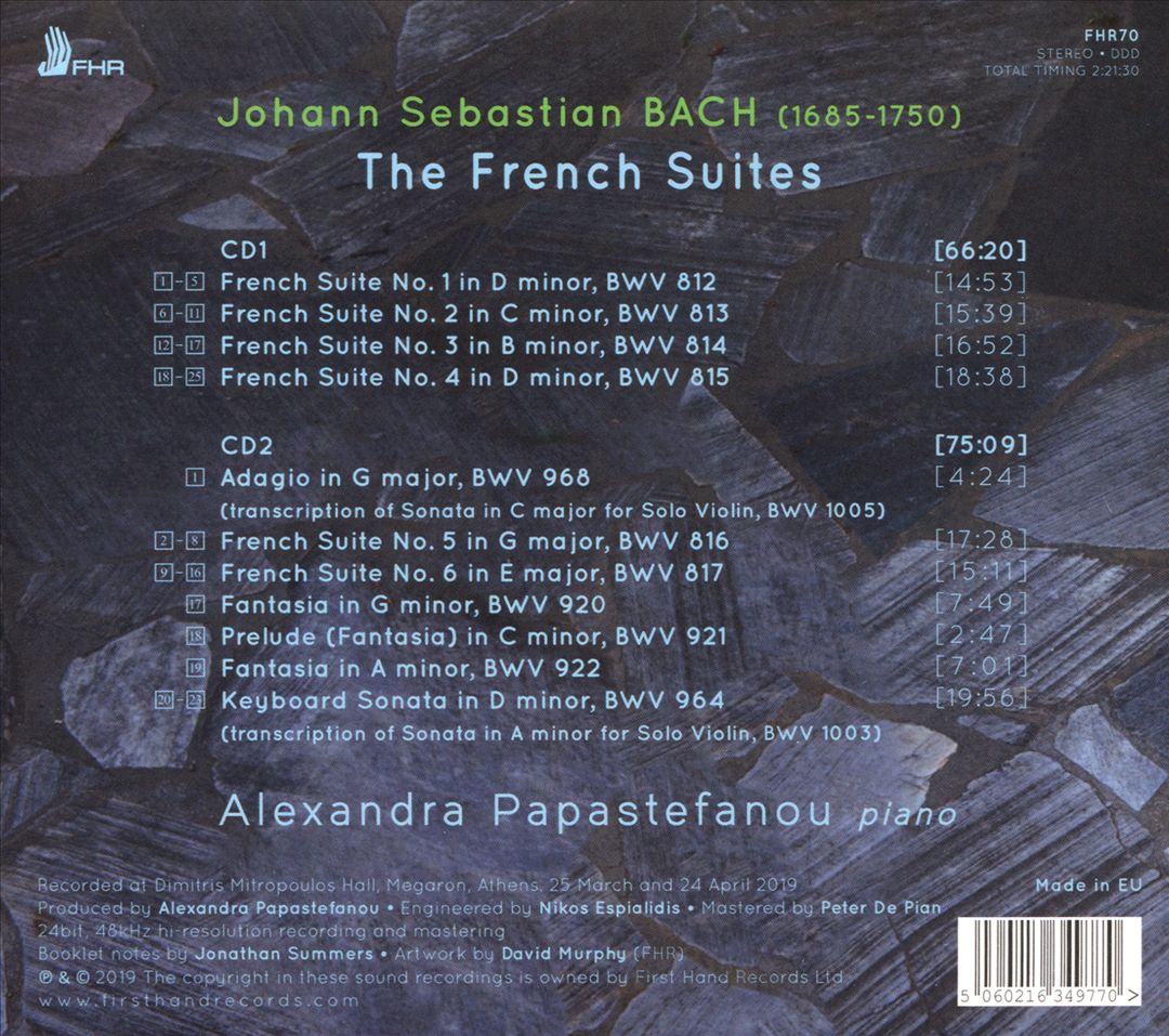 J.S.Bach: The French Suites cover art