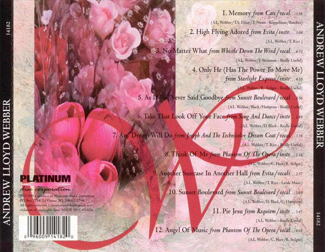 Best of Andrew Lloyd Webber, Vol. 2 cover art