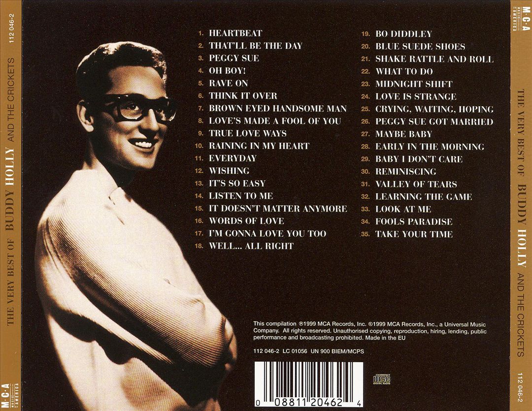 Very Best of Buddy Holly [MCA International] cover art