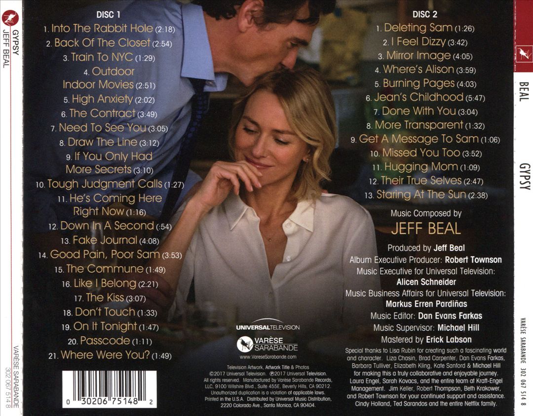 Gypsy [Music from the Series] cover art