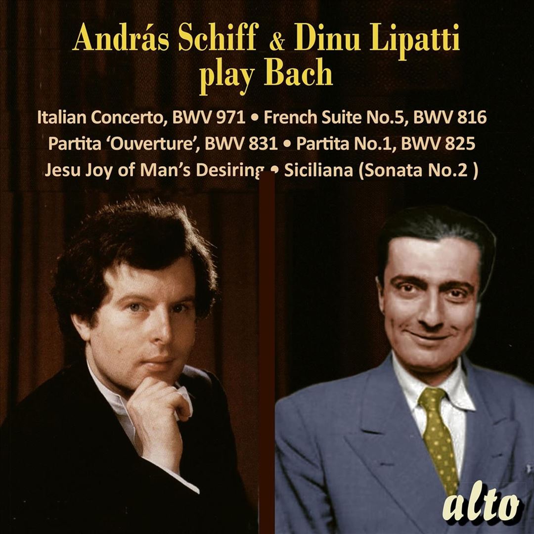 Andras Schiff & Dinu Lipatti play Bach cover art