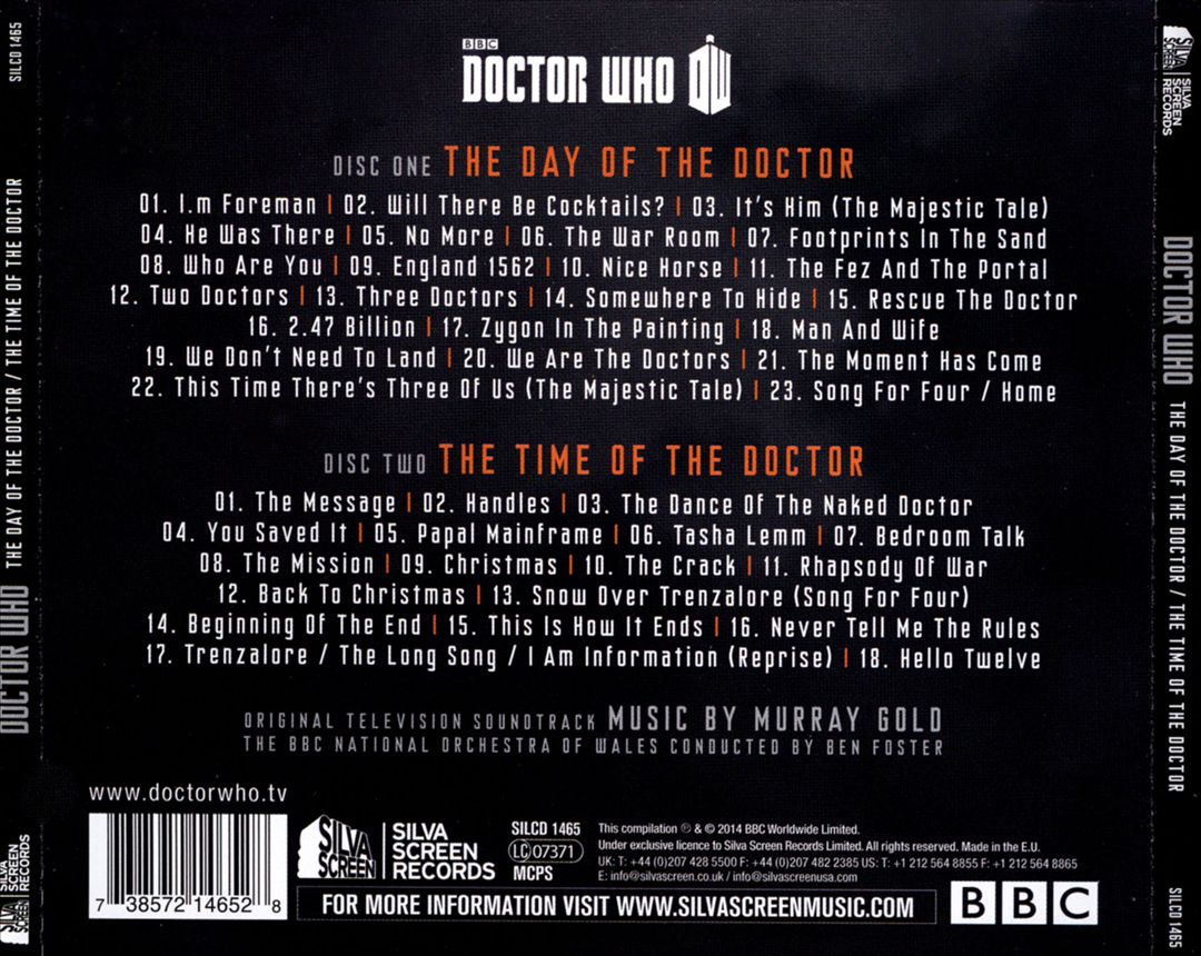 Doctor Who: The Day of the Doctor & The Time of the Doctor [Original Television Soundtrack] cover art