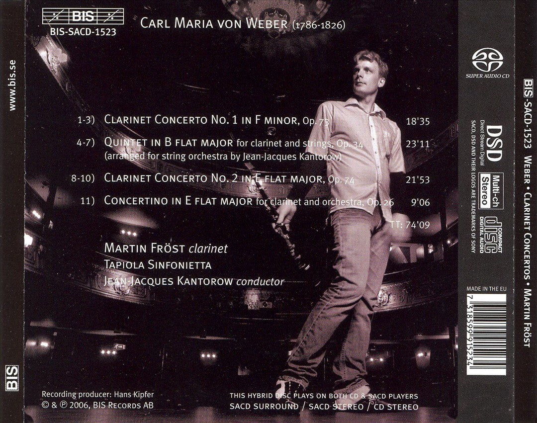 Weber: Clarinet Concertos & Quintet cover art
