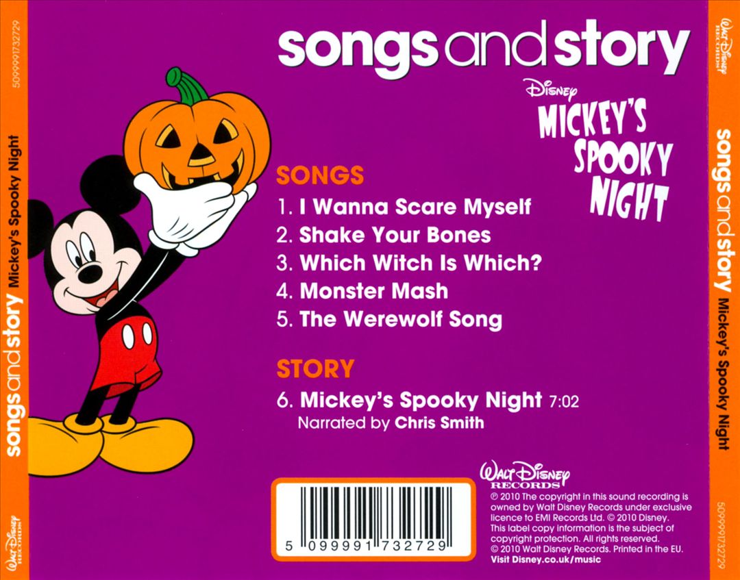 Songs and Story: Mickey's Spooky Night cover art