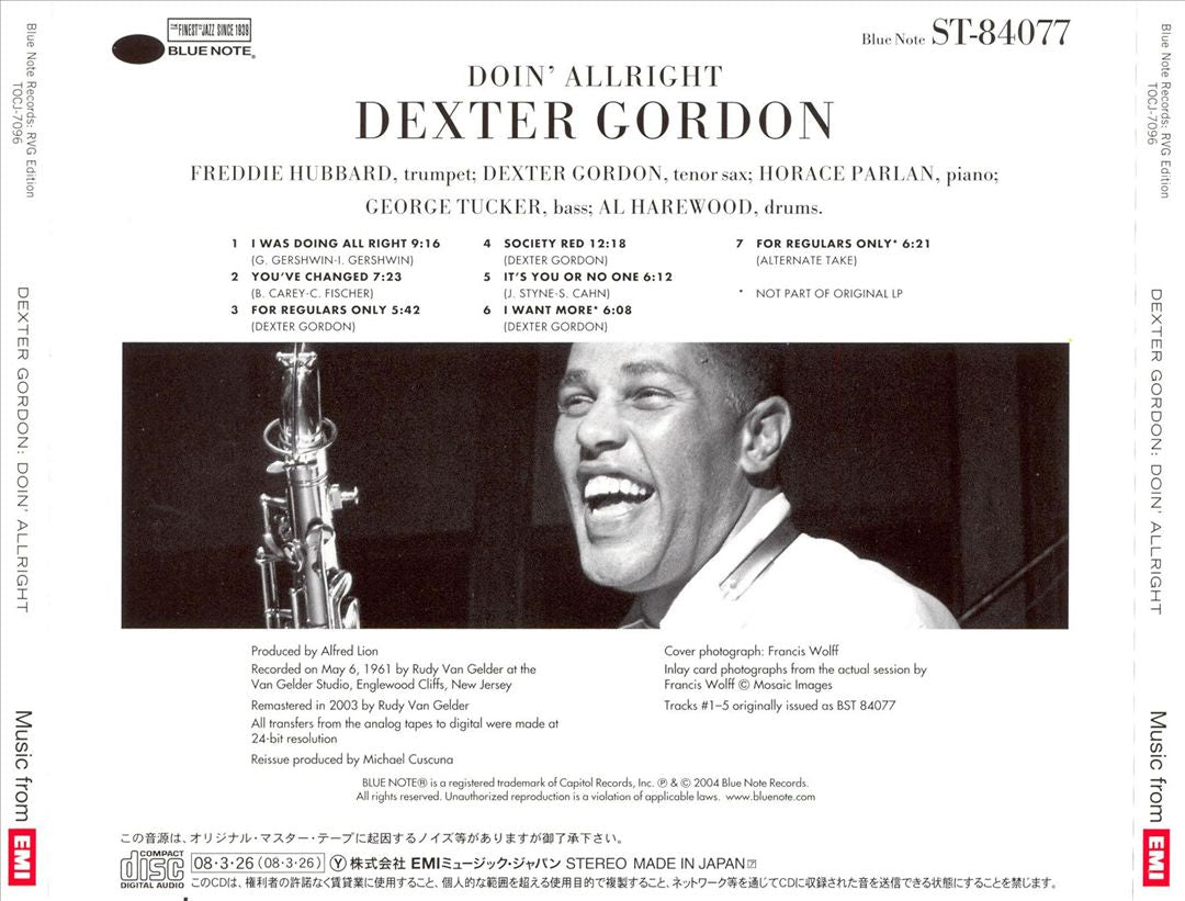 Doin' Allright [Bonus Tracks] cover art