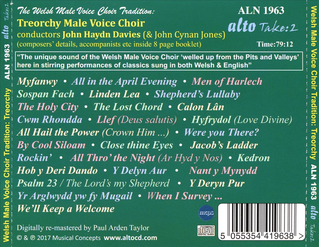 Welsh Male Voice Choir Tradition: Treorchy cover art