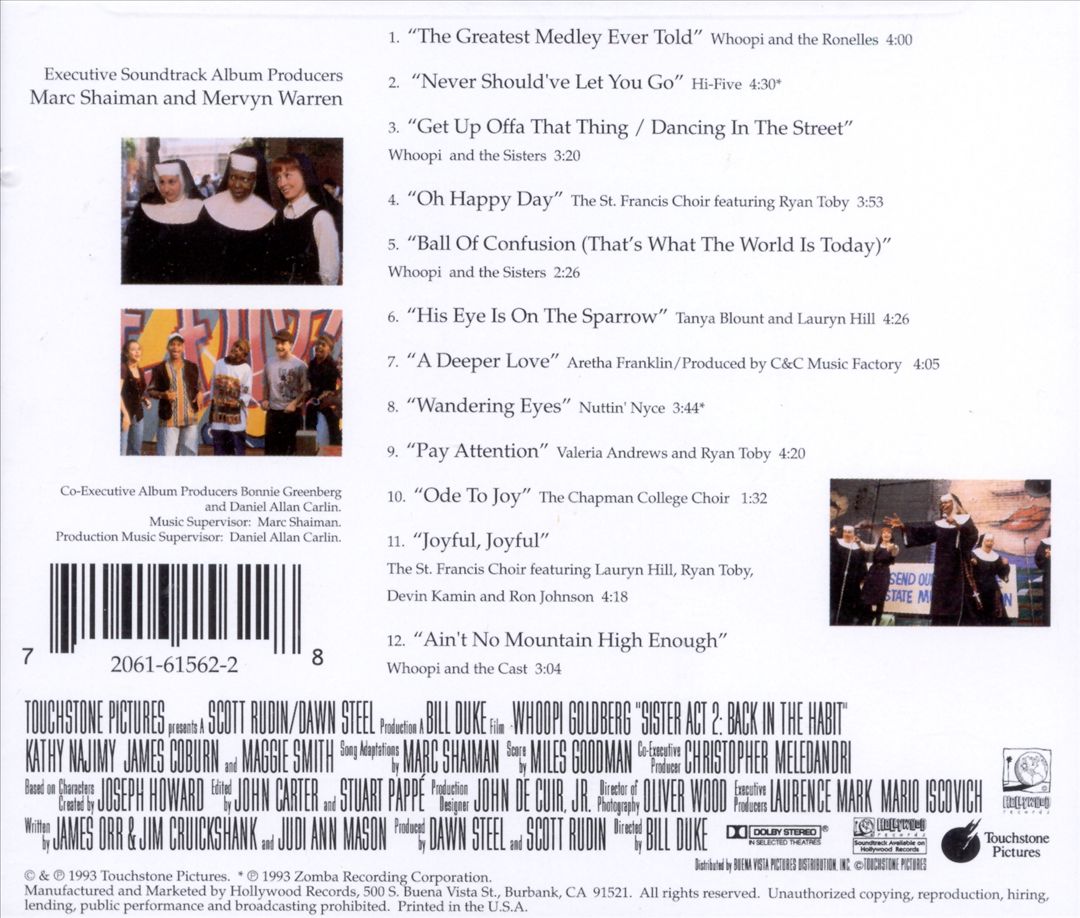 Sister Act 2: Back in the Habit [Songs from the Motion Picture Soundtrack] cover art