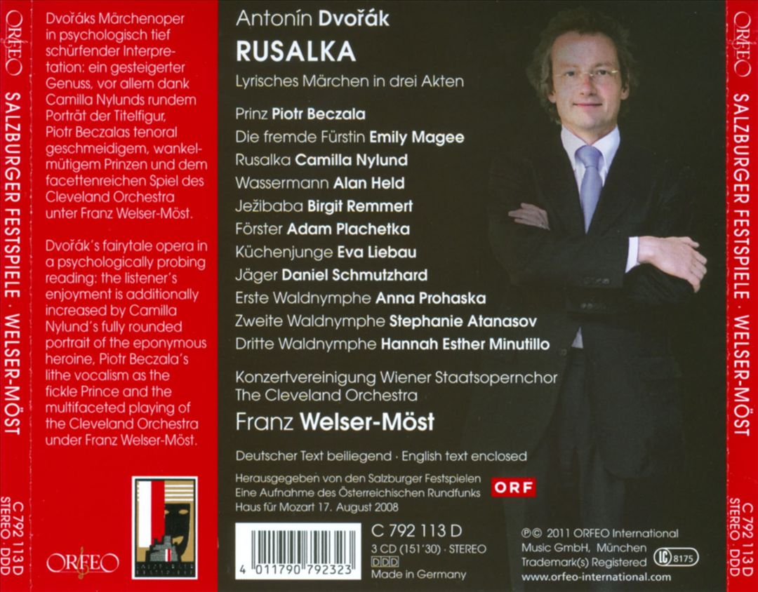 Dvorák: Rusalka cover art
