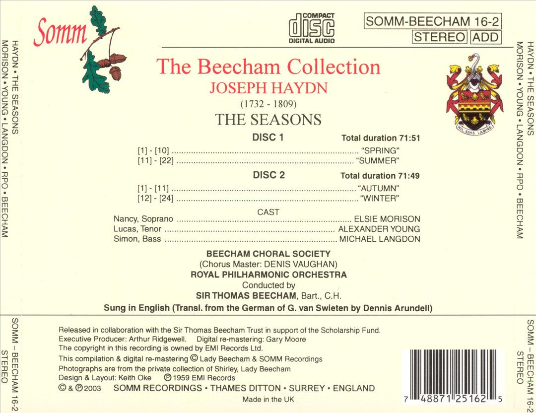Haydn: The Seasons cover art